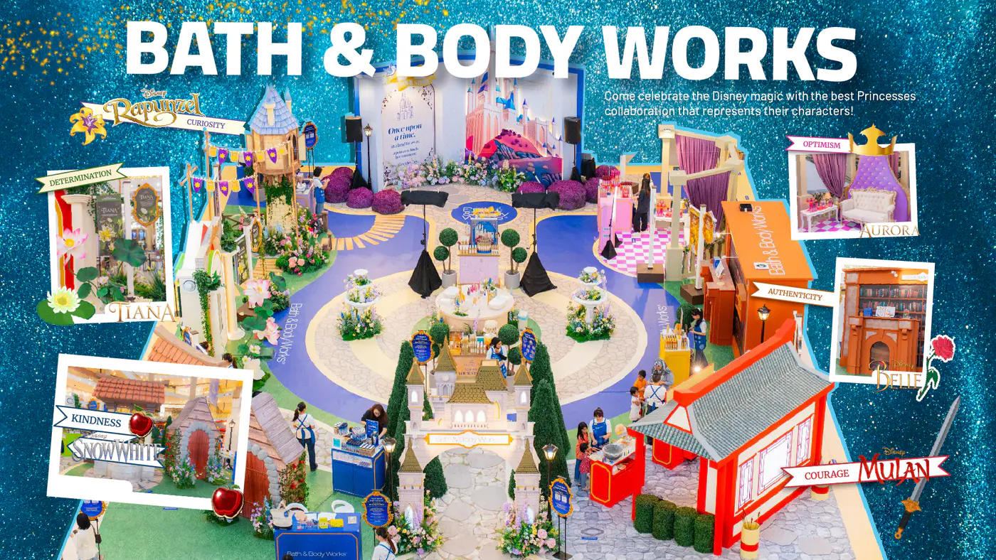 Bath & Body Works x Disney Princess brand activation by La Memoria, Malaysia