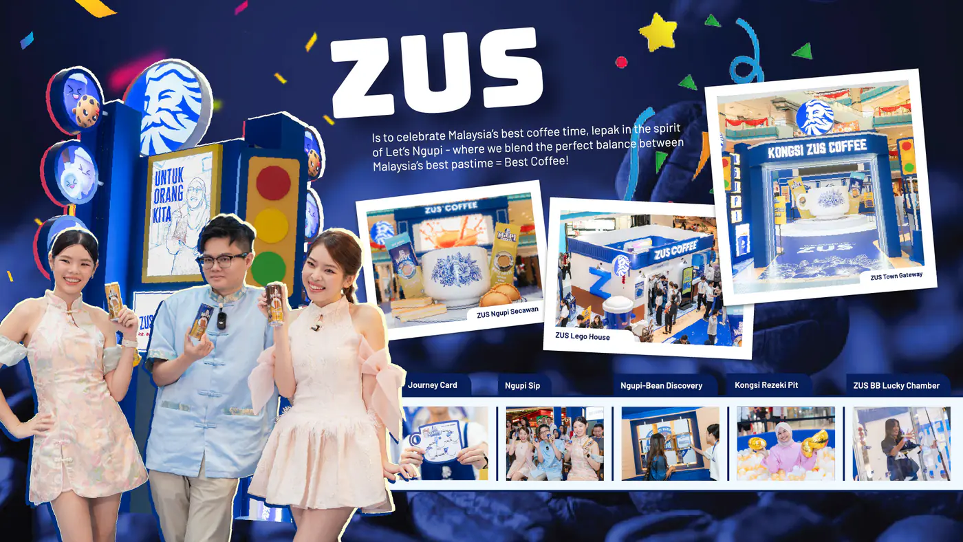 ZUS Coffee brand activation by La Memoria, Malaysia